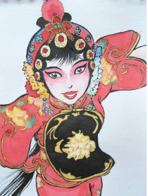 燕花旦之脸谱