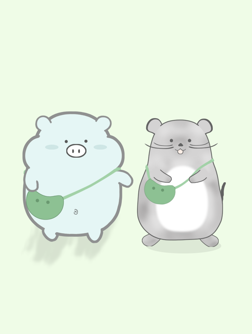 蓝猪灰鼠