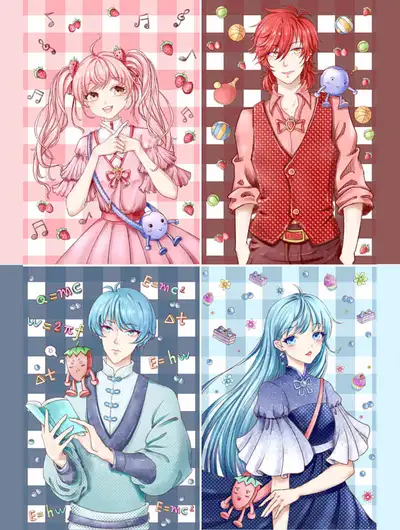 草莓和蓝莓