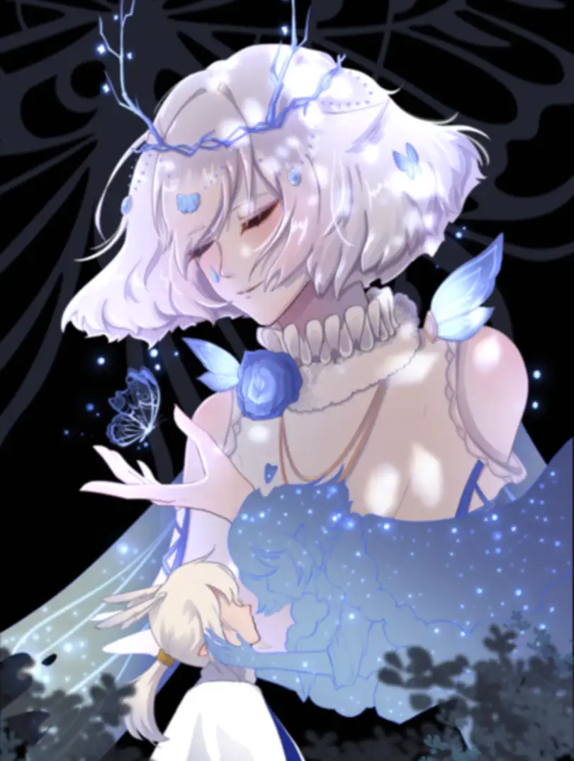 蓝蝶重生四格